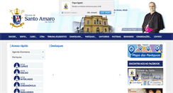 Desktop Screenshot of diocesedesantoamaro.com.br