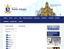 Tablet Screenshot of diocesedesantoamaro.com.br